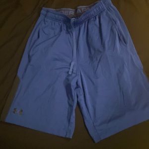 Mens blue underarmour shorts